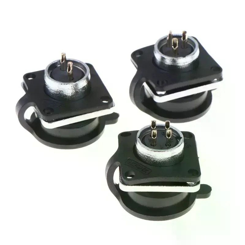 Aviation Connector Set With Metal Shell And Multiple Pins For Industrial Wiring DIY Electronic Projects Audio Equipment Use