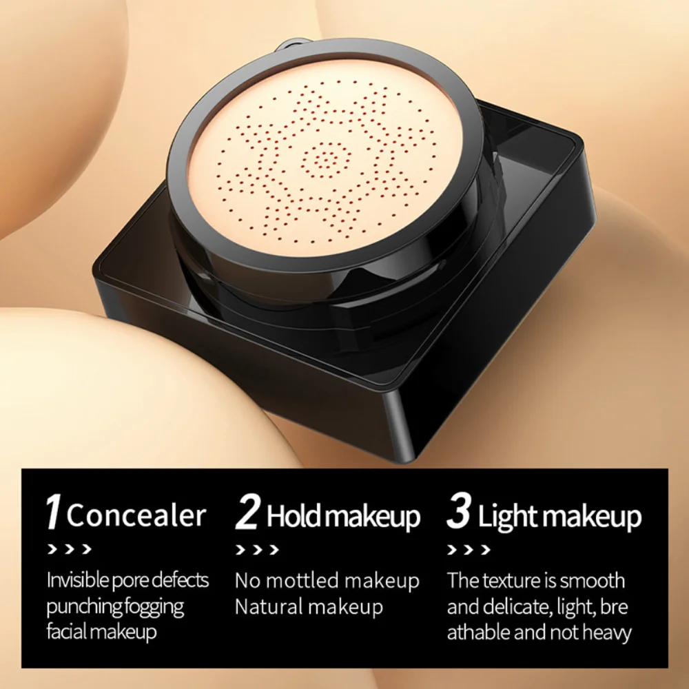 

BB Air Cushion Foundation 20g VC Mushroom Head BB Cream Concealer Whitening Makeup Cosmetic Waterproof Brighten Face Base Tone