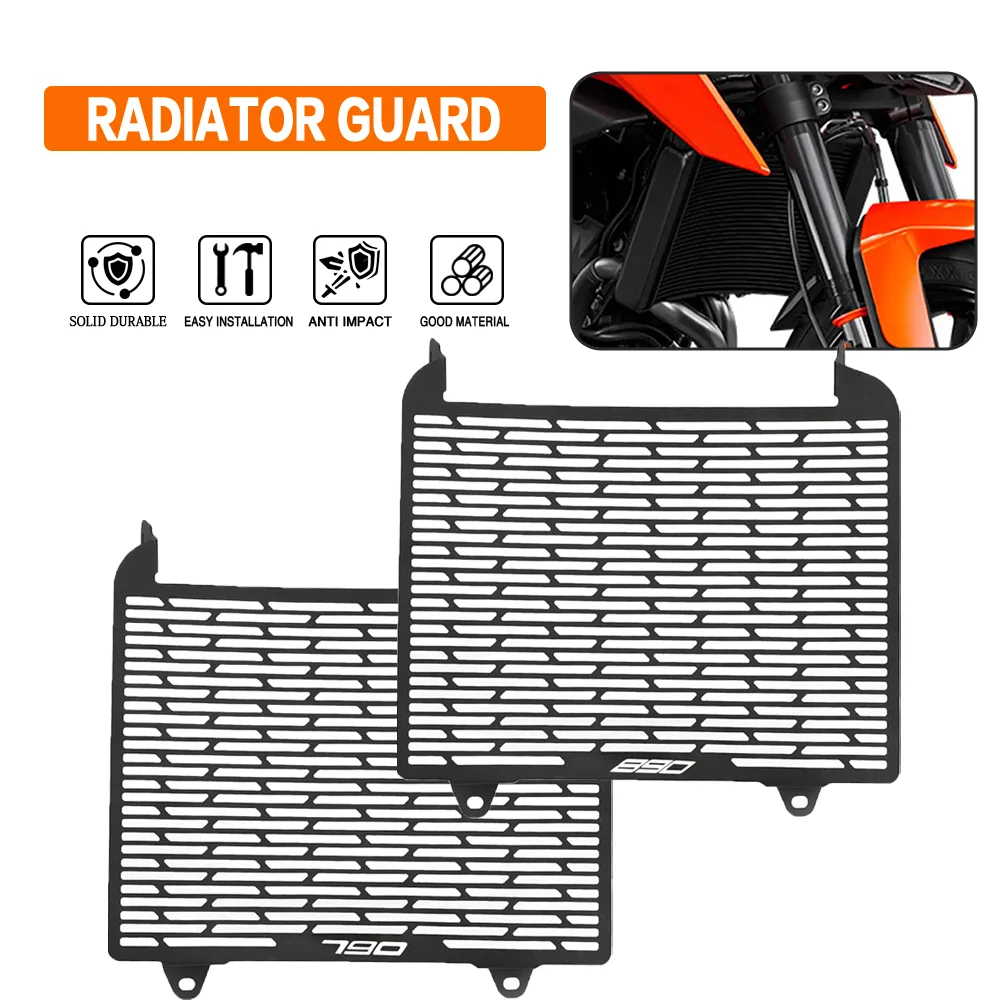 

For Duke790 Duke890 DUKE 790 890 2018-2024 2023 2022 2021 Moto Parts Radiator Grille Guard Cover Protector Water Tank Protection