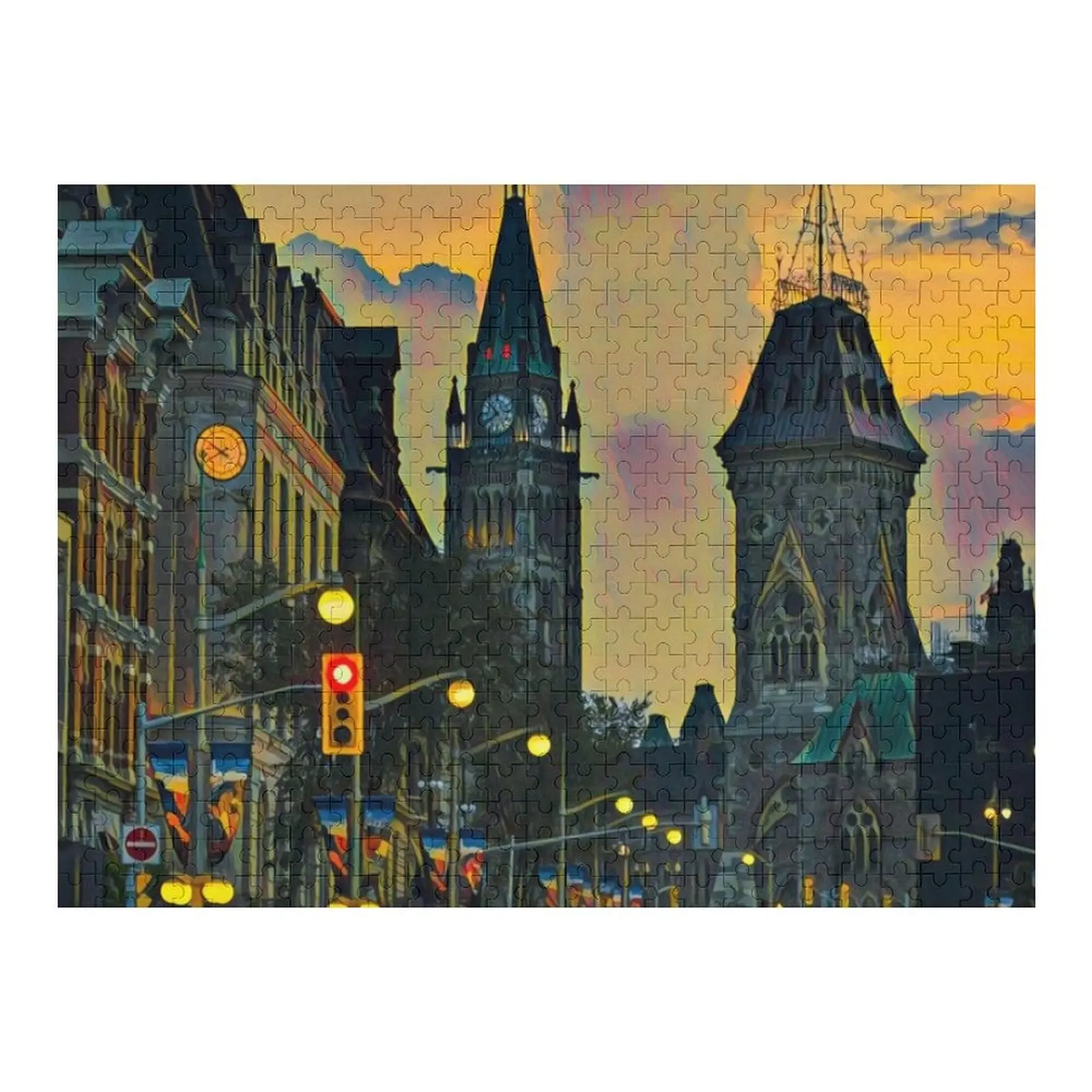 

Ottawa at Night Jigsaw Puzzle Jigsaw Custom Wood Name Baby Wooden Puzzle