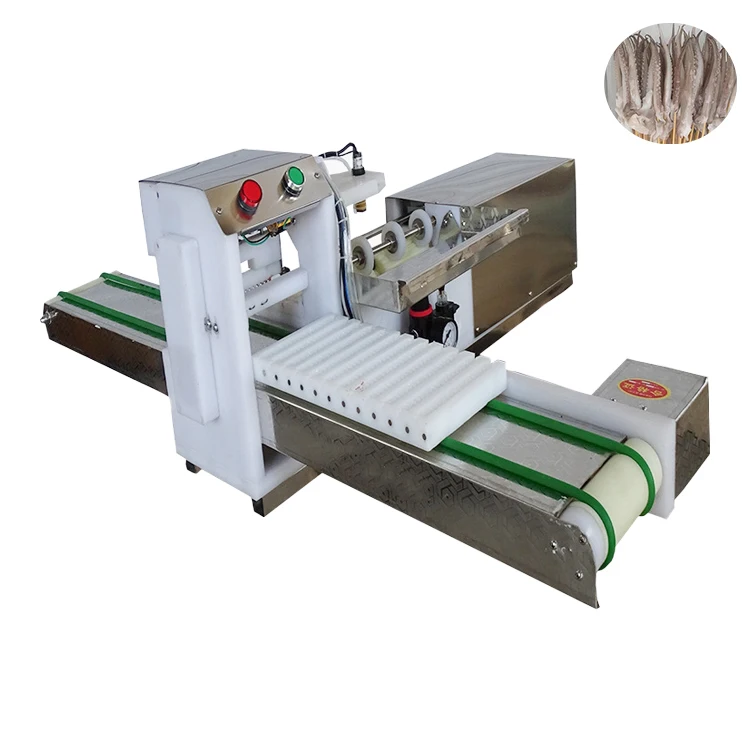 

Commercial Clothing Machine Skewers Sausage Satay BBQ Skewers Automatic Stainless Steel Snack Food BBQ Machine