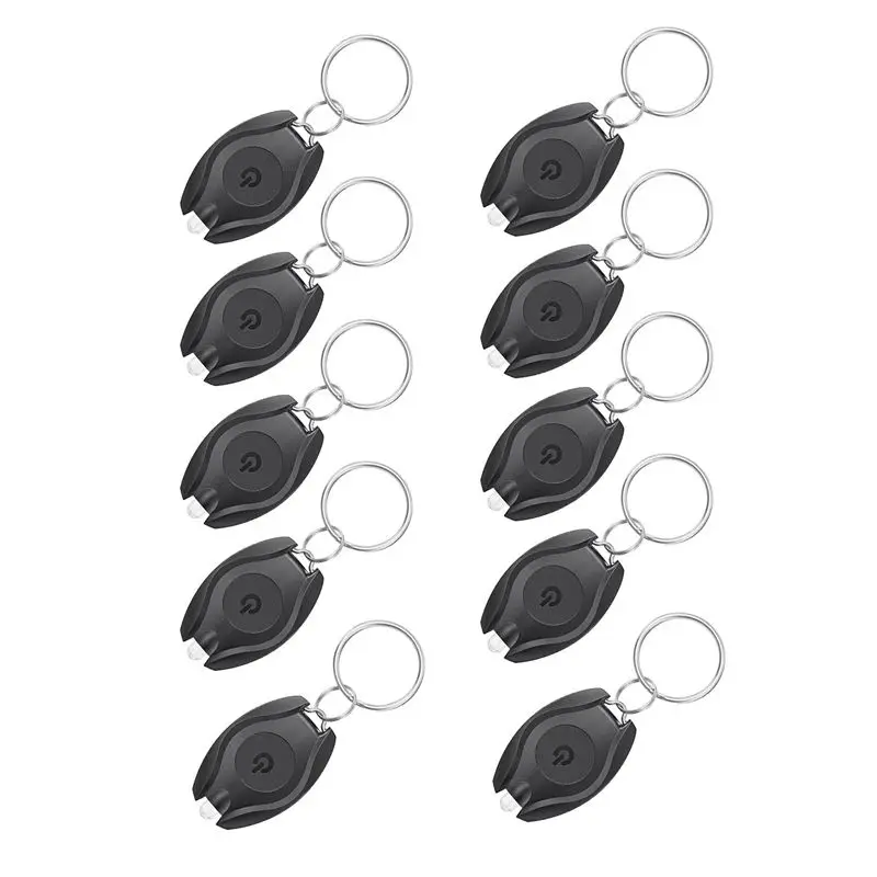 FLYY-10er-Pack LED-Schlüsselanhänger-Taschenlampe Mini-LED-Schlüsselanhänger-Licht Tragbare Ultrahelle Batteriebetriebene Schlüs – Detail 1