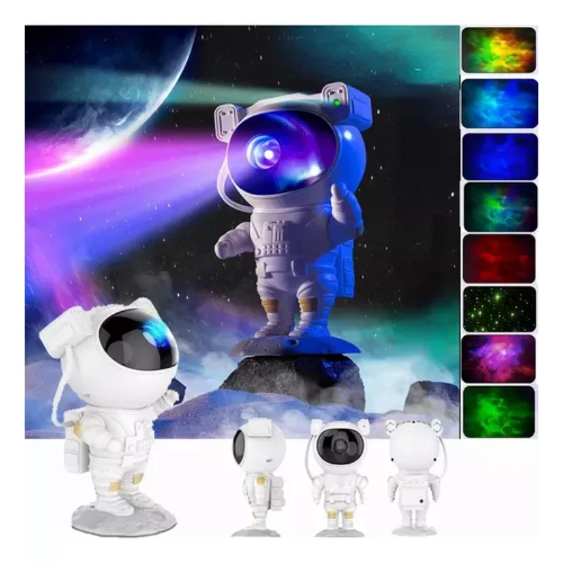 นักบินอวกาศ Sky Projector Night Light ไฟสังเกตและโคมไฟตั้งโต๊ะ