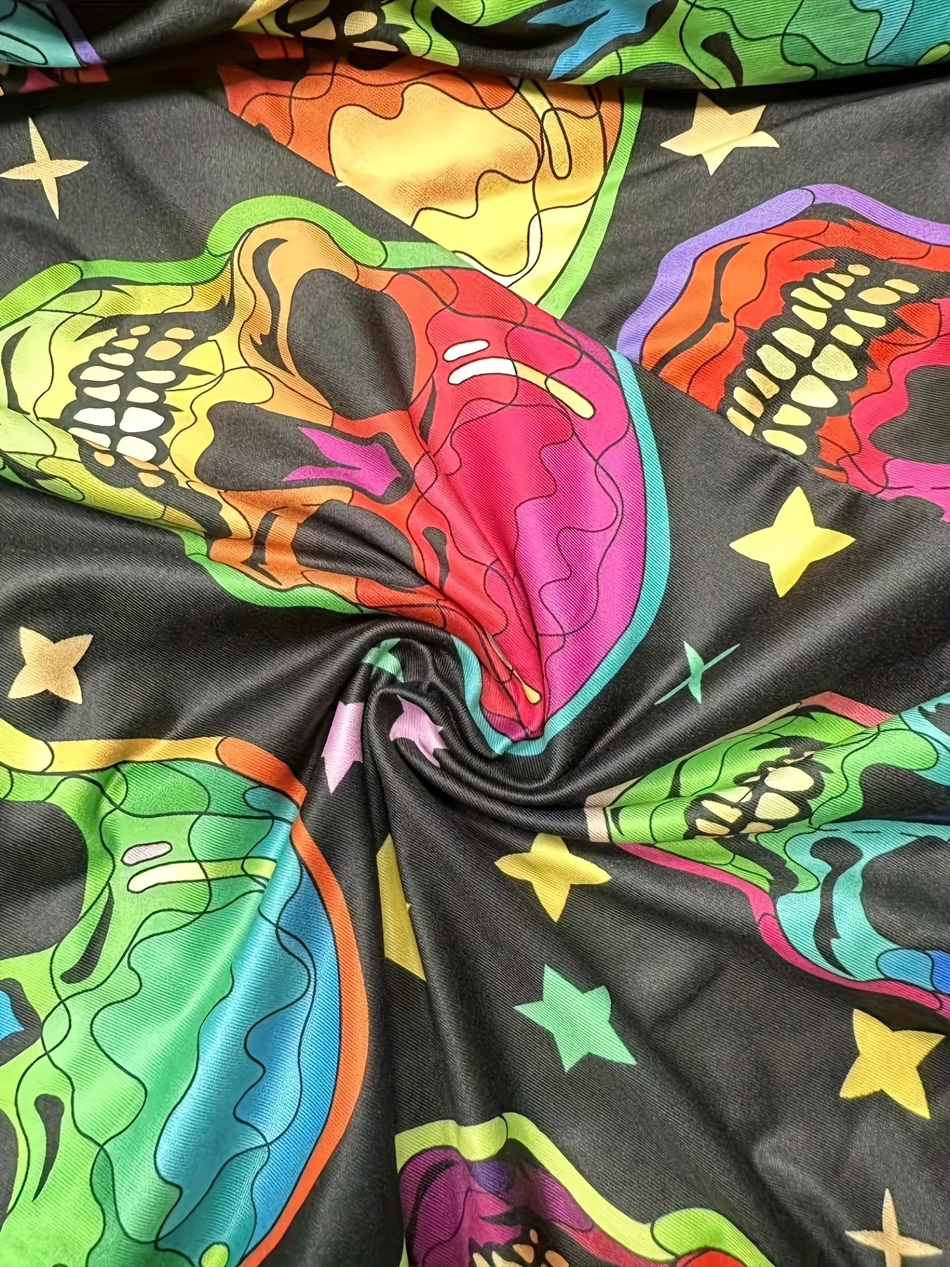 بذلة نسائية مقاس كبير كاجوال بحزام مطبوع عليه جمجمة متدرجة مناسبة للنزهات اليومية غير الرسمية