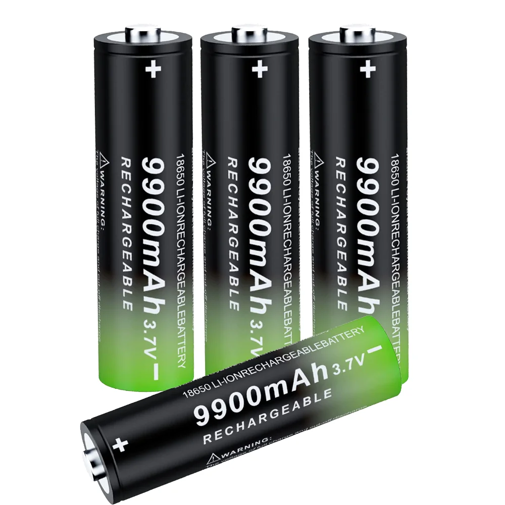 2024 NEW 18 65 0 Rechargeable Battery 3.7 Volt 9900mAh High Capacity Li-on Batteries for LED Flashlights Headlamps