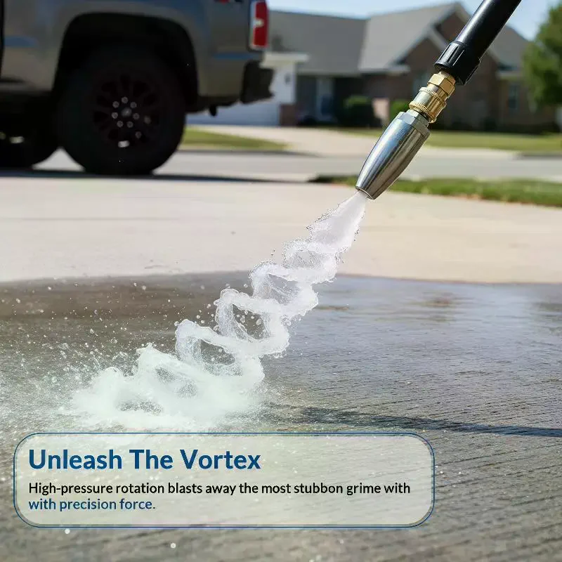 High Pressure Washer Rotating Nozzle Stainless Steel Turbo: Cleaning Surface