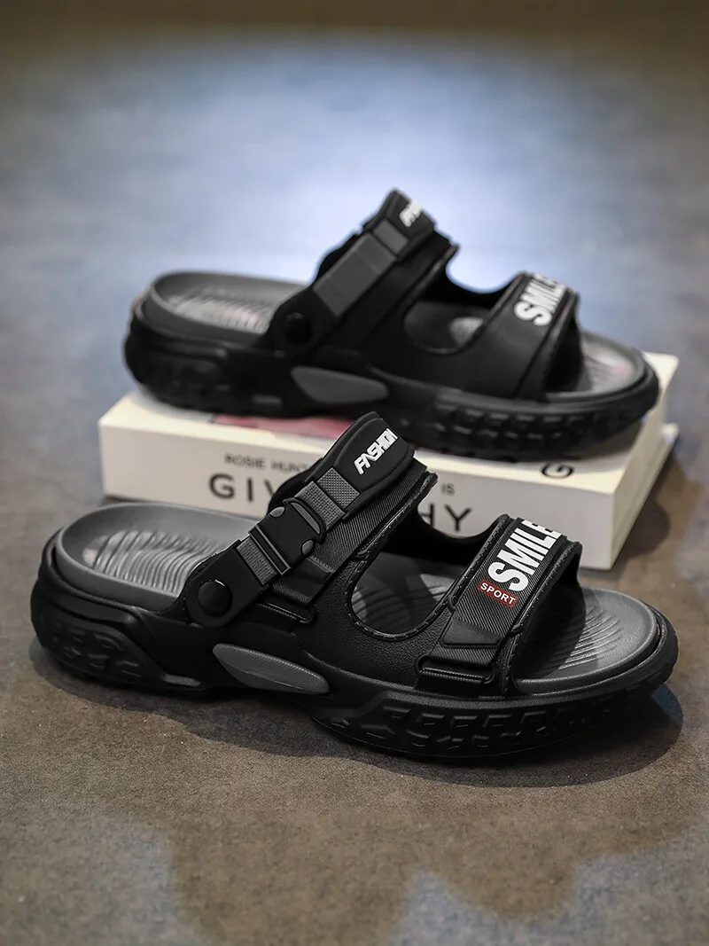 

Men's Summer Outdoor Wear Anti-Slip Wear-Resistant Odor-Resistant Driving Dual-Purpose Beach Sandals Comfortable EVA Slippers