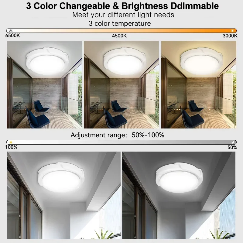 Solar Ceiling Light Home Bedroom Remote Control Ceiling Lamp Balcony Living Room Solar Powered LED Outdoor Decorative Lighting view 2