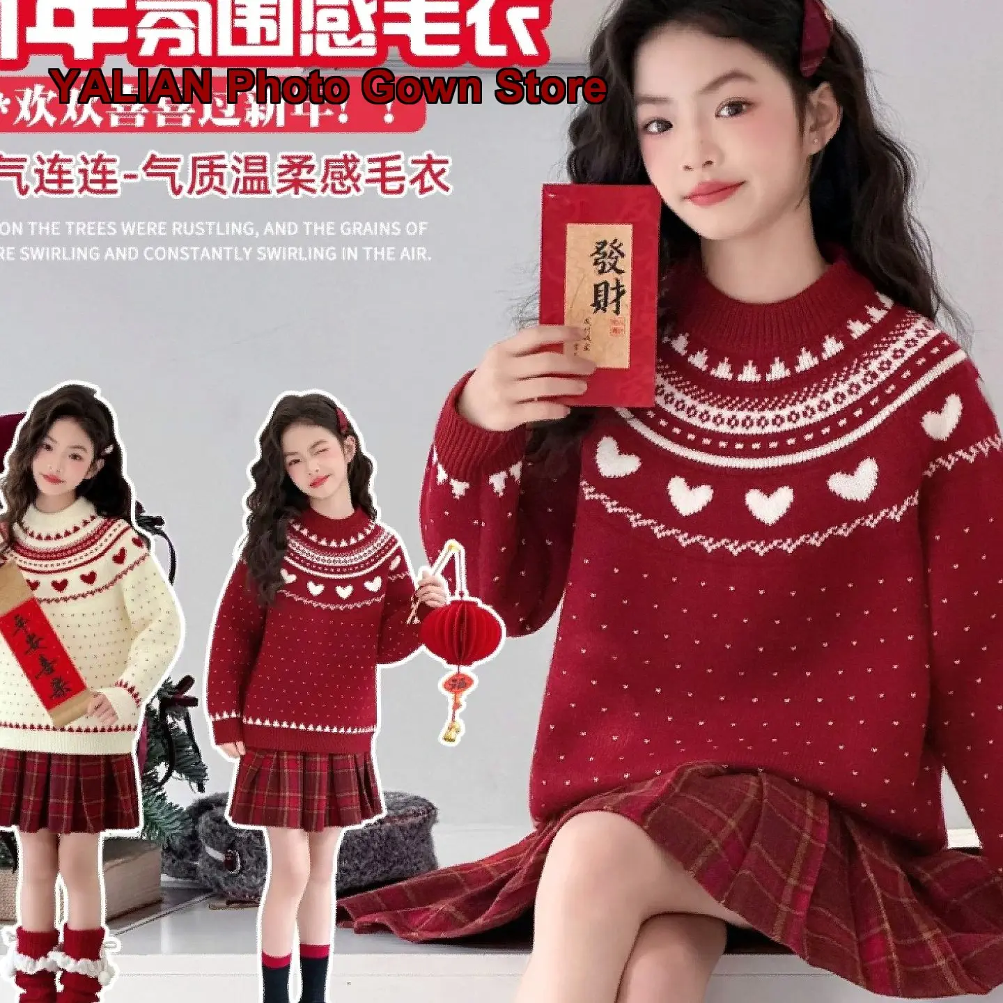 Girls Turtleneck Sweater Kids Winter Autumn Warm Wool Base Layer Top Elegant