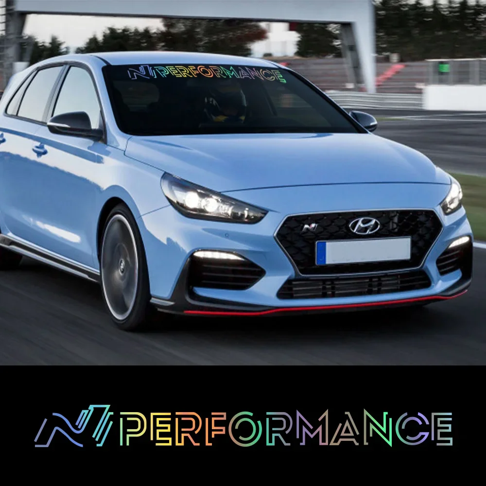 N Performance Car Windshield Sticker For Hyundai i20 i30 IONIQ 5 N N-Line Racing Style Vinyl Decor Decal Auto Tuning Accessories