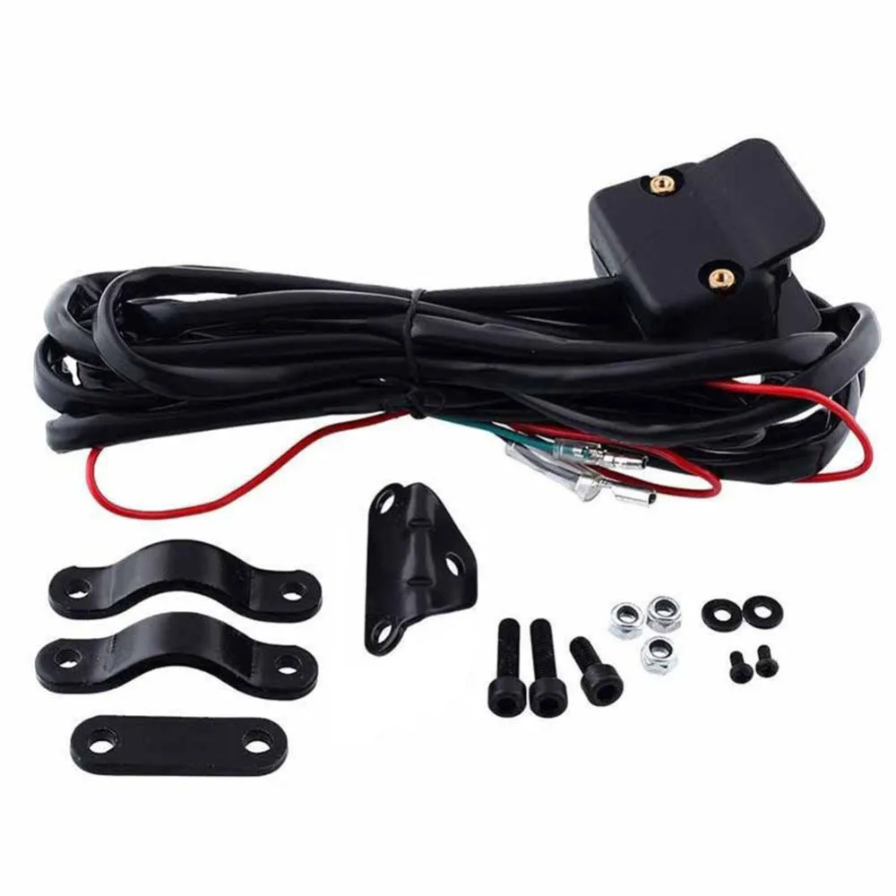 Motorcycle ATV/UTV 3 Meters Winch Rocker Switch Handlebar Control Line Warn Kits 12V Full Sealed Switch Connector Supply