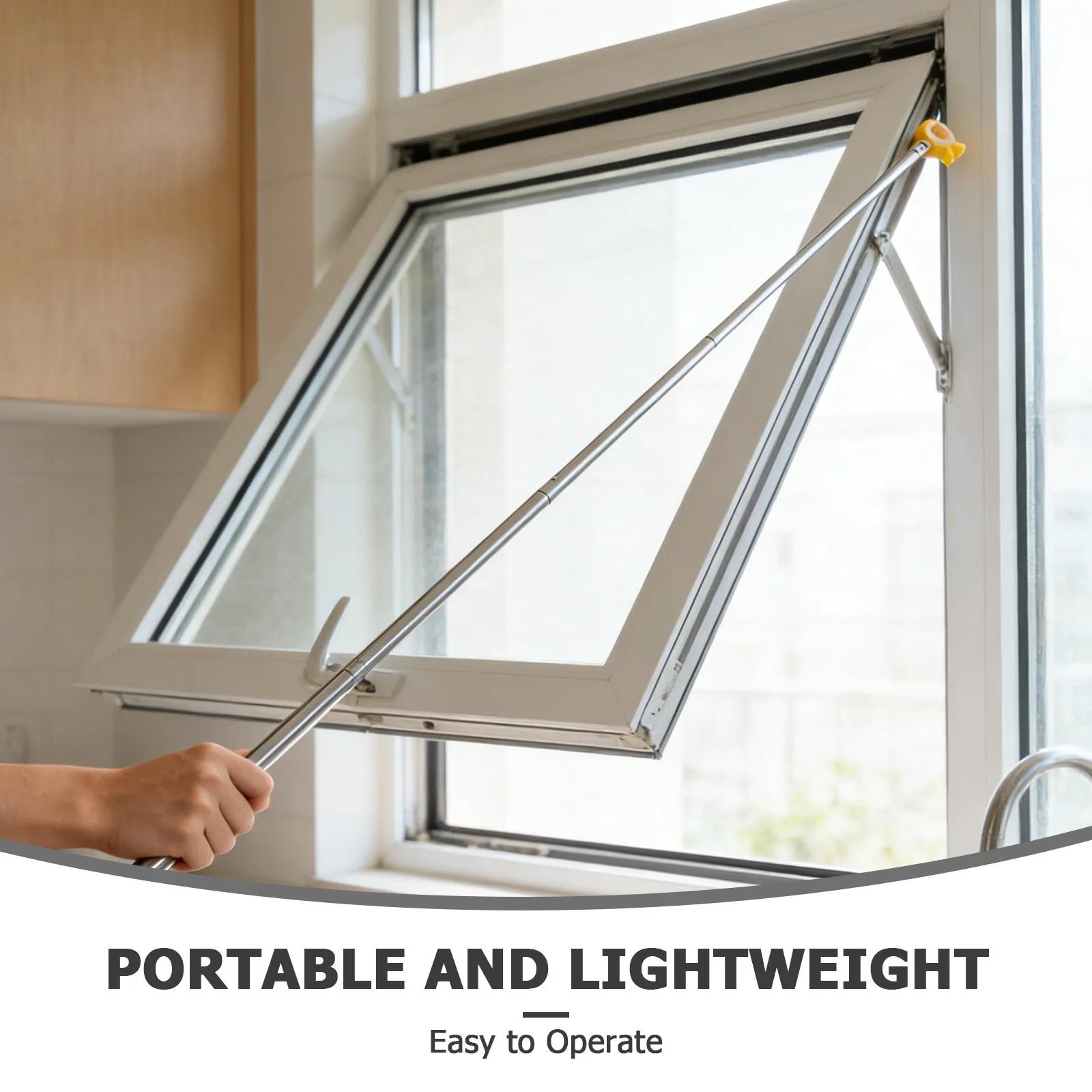 Telescopic Window Opener Blind Rod Curtain Pull Awning Wand Drapery Draw for Puller Pole