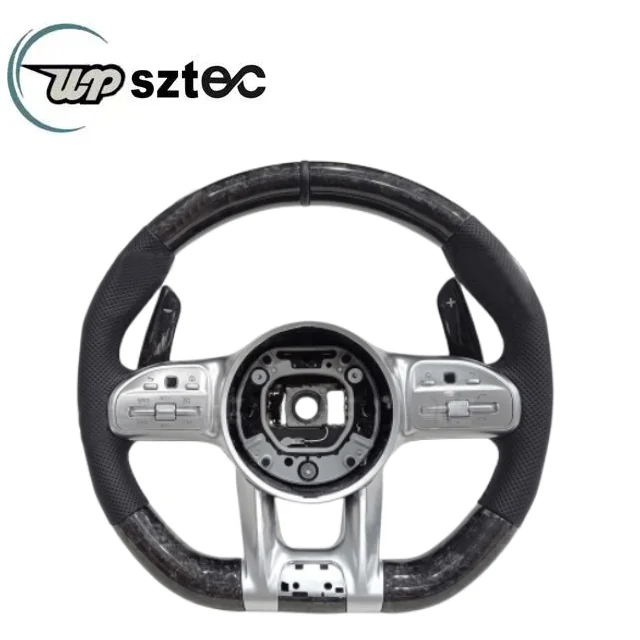 

Car steering wheel upgrade and modification For Mercedes Benz A C E G Class GLA GLB GLC GLE GLK carbon fiber steering wheel