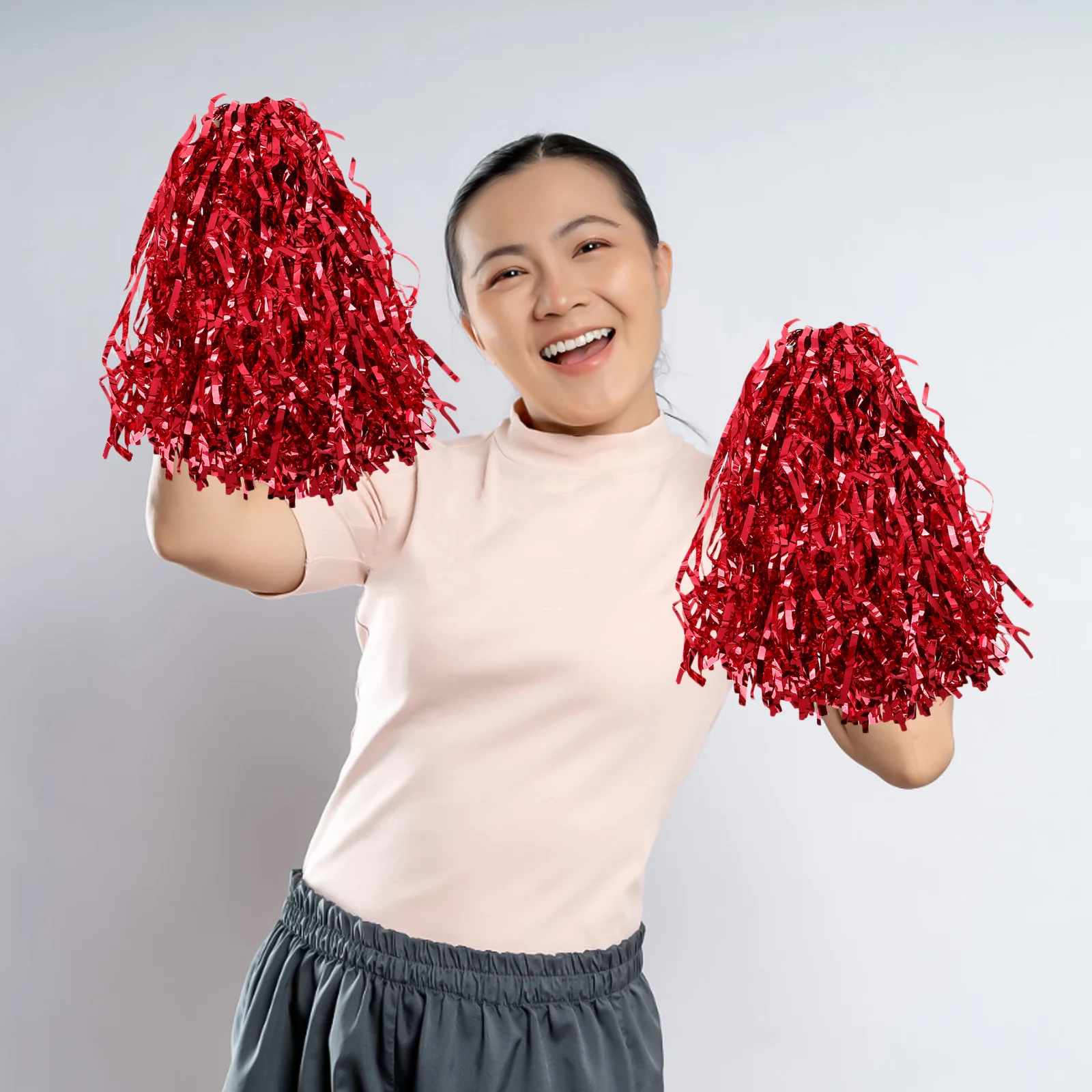 10 قطع التشجيع بوم بومس لون مشرق للرياضة الرقص الهتاف مهرجان الروح قبضة خفيفة الوزن يهتف #1