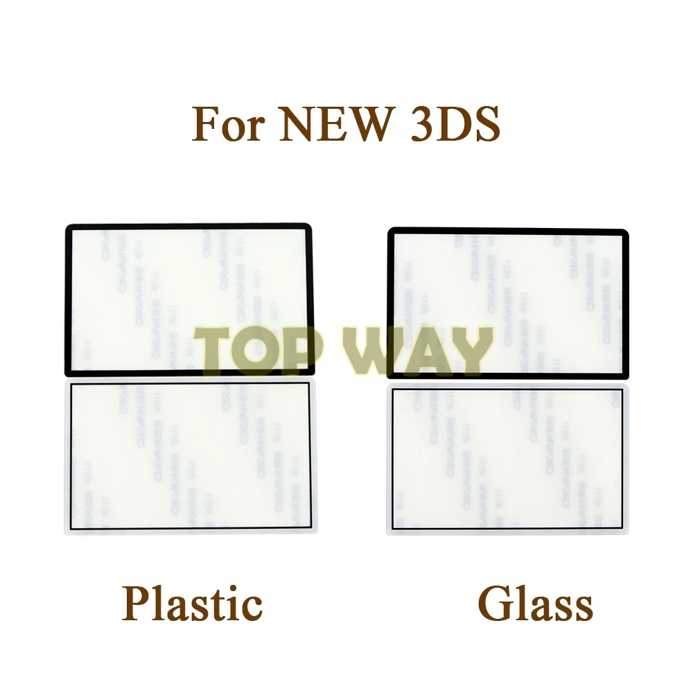 1PCS For New3DS LCD Screen Len Plastic Cover Lens Glass Plastic Mirror Replacement For New 3DS Game Console