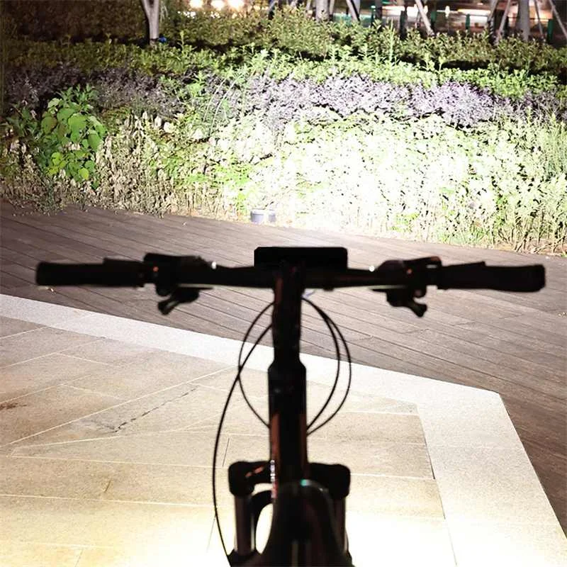 2600LM Bicycle Light Headlight 5 Mode Rainproof USB Rechargeable 8000mAh LED Cycling Light Front Lamp MTB Flashlight Accessories