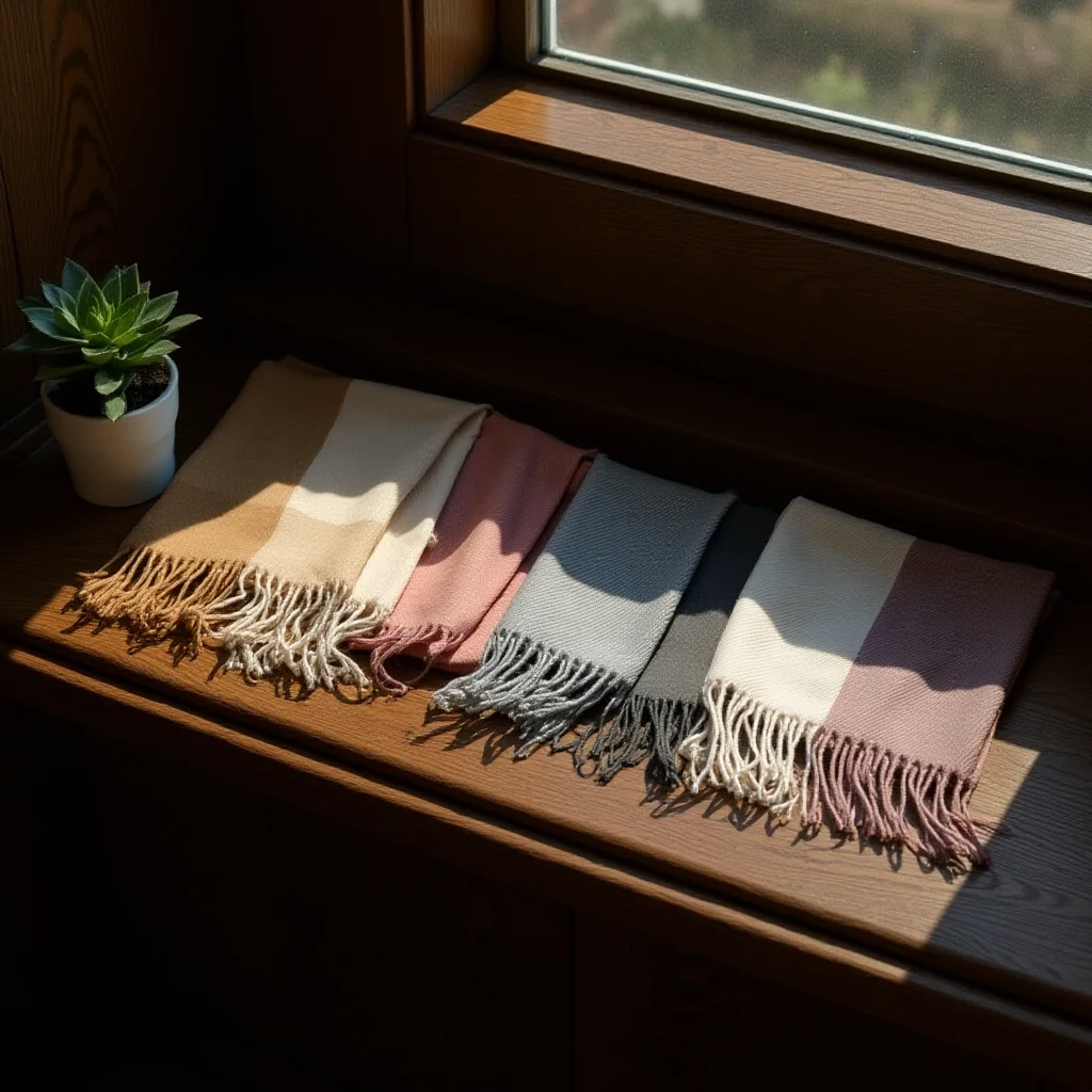 Check Pattern Scarf Fringed Long Scarf Winter Scarf Extra-Long For Office Commute Daily Outings Fall Winter Gifts