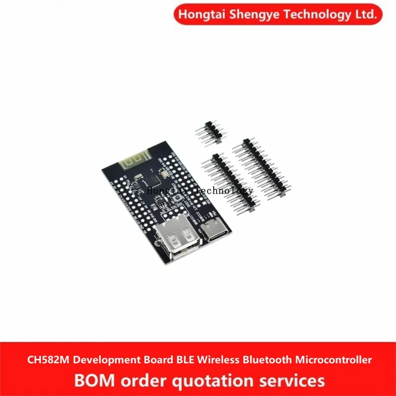 Hongtai Technology CH582M Development Board BLE Wireless Bluetooth Microcontroller Low Power Bluetooth MCU Dual USB Module