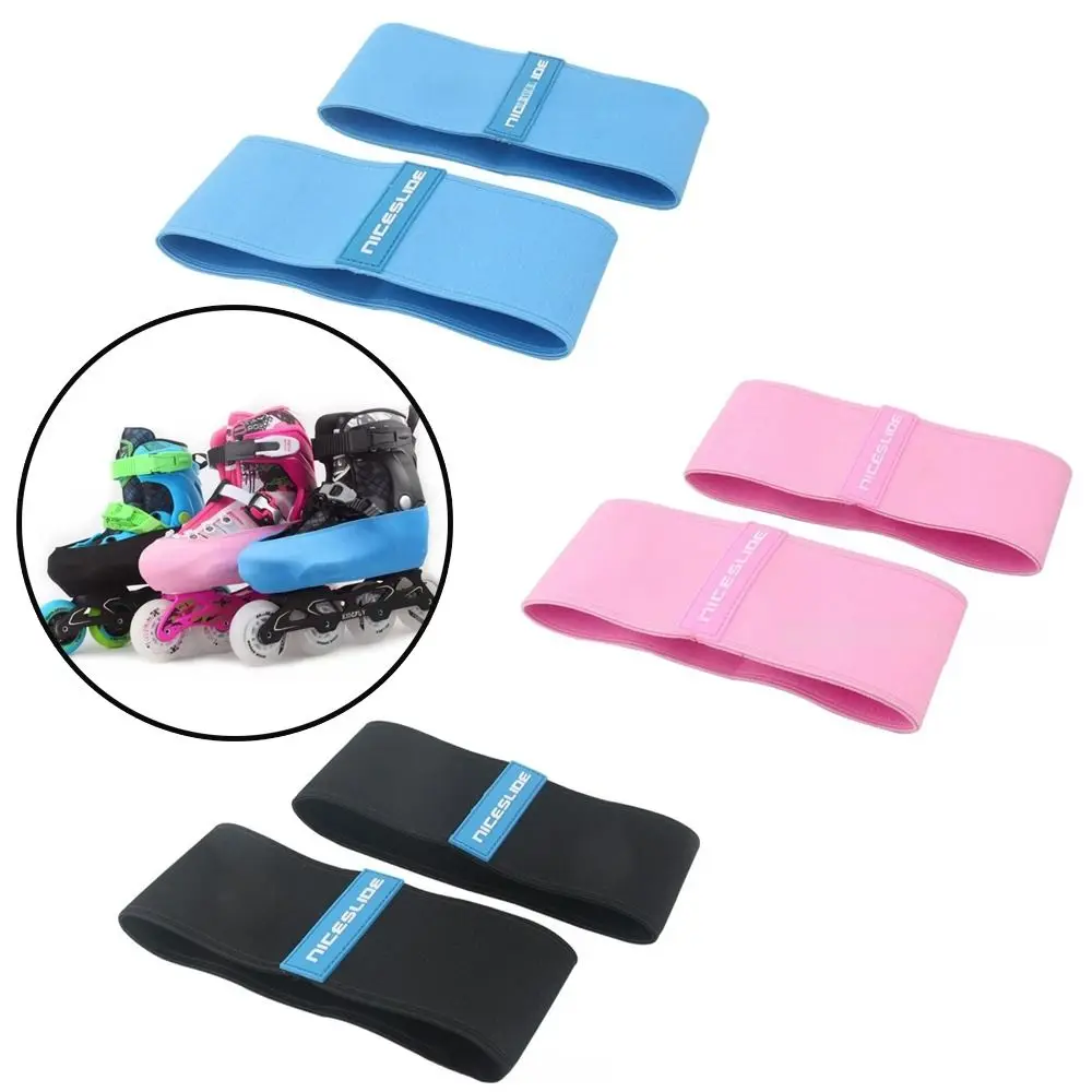 1 Pair Carbon Fiber Roller Skating Shoes Cover Scratch Resistant Lightweight Speed Skating Covers Thicken Elastic