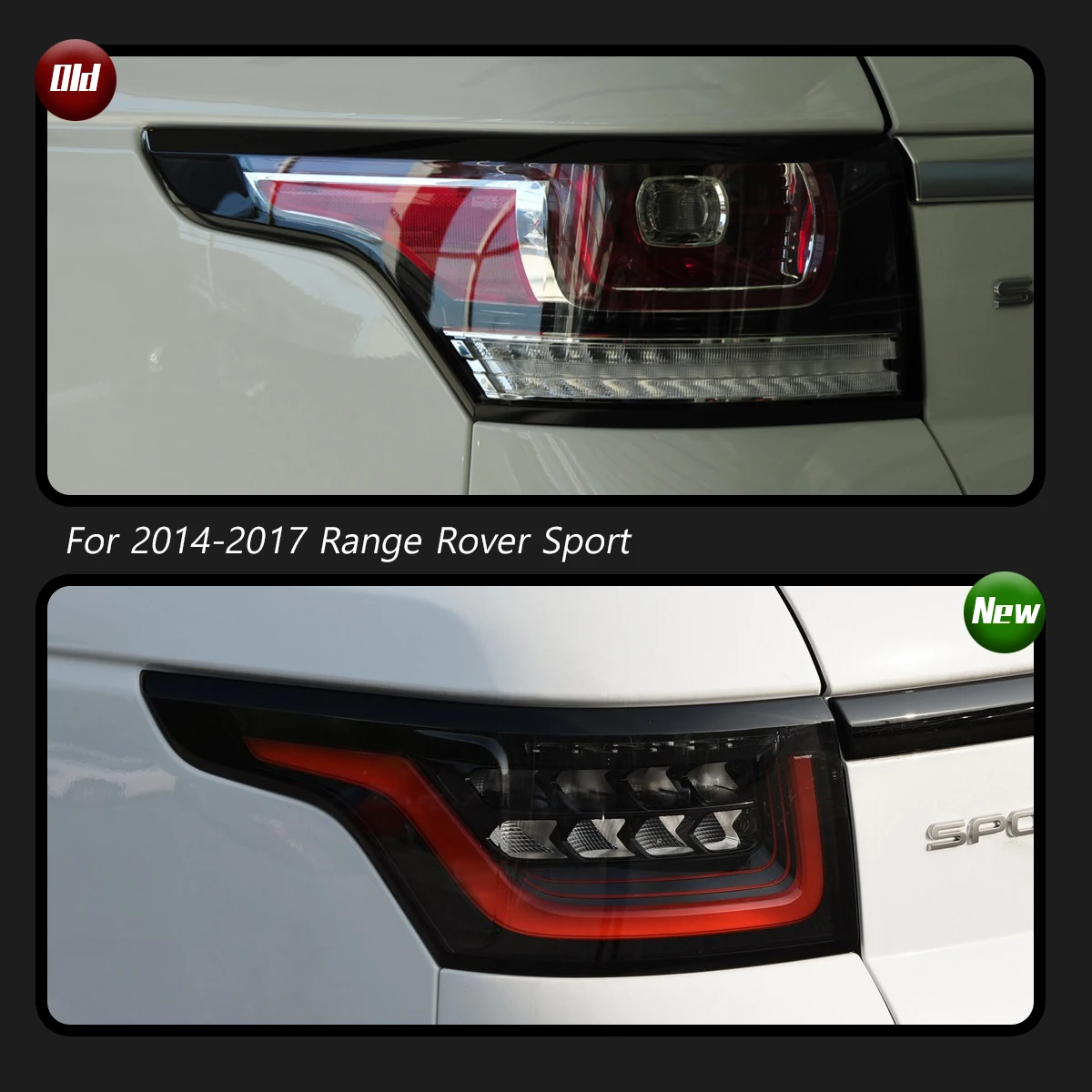 Car Taillights For Land Rover Range Rover Sport Taillight Full LED Rear Lamp 2014-2017 Upgrade New Style Plug Play 2PCS