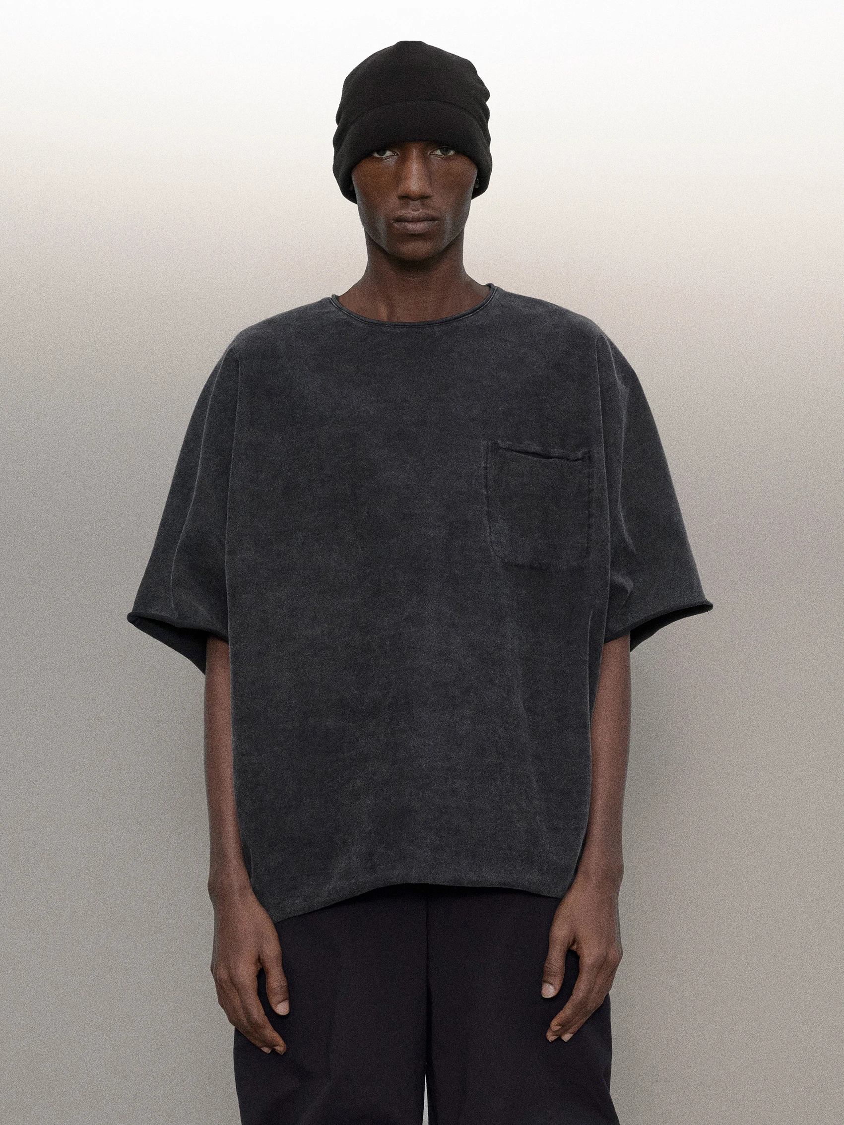 

Terrawear Heavyweight Wide Fit Loose Washed Short Sleeve T-Shirt Color Youth Trendy Cotton 100% Versatile All Seasons