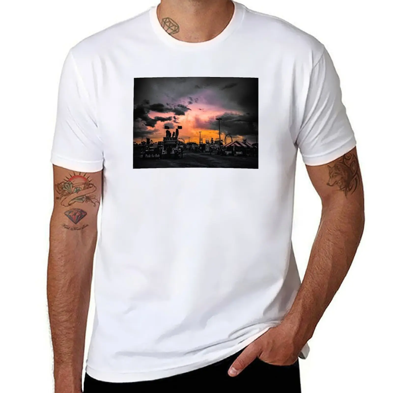 

Cloudy Carnival T-Shirt cotton t shirts man 100% t shirts designer T-Shirt