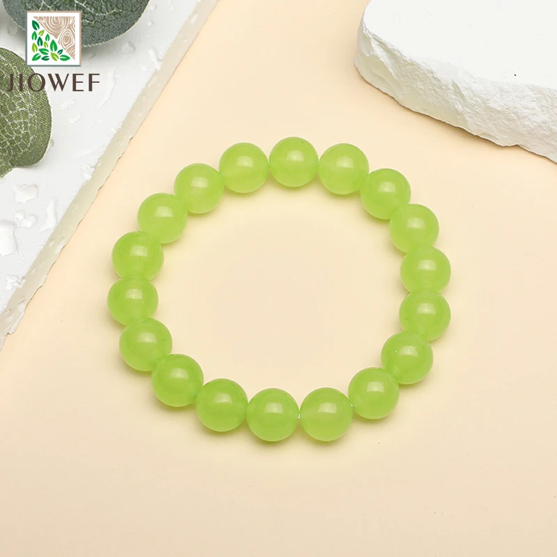 Natural Grape Green Quartzite Bracelet Women Girls Fashion Stone Handmade Strength Yoga Healing Energy Jewelry Gift 6/8/10/12mm