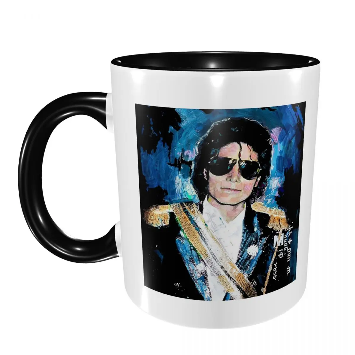 Michael 1984 Grammys Jackson Pop Art Portrait Mug Funny Ceramic Coffee Cups Tea Mugs Milk Cup Drinkware Gifts for Friends