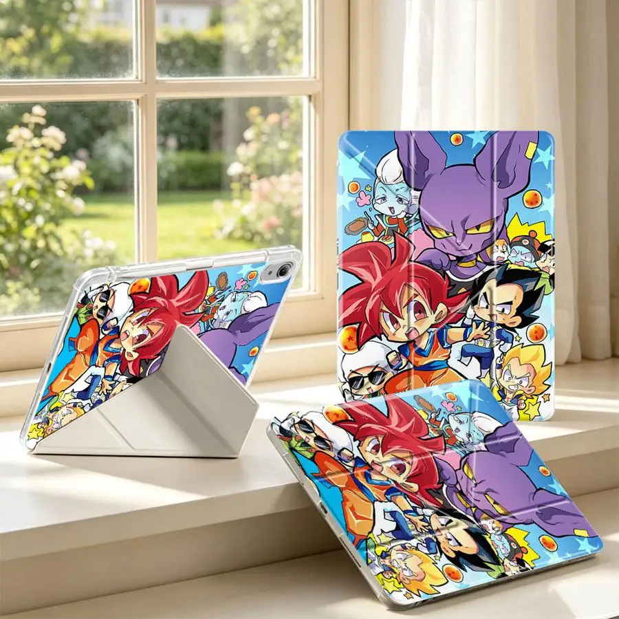 Dragon Ball Anime Tablet Case For Samsung Galaxy Tab S8 S9 Plus A9 Plus S10 Lite A11 A8 S7 FE With Pen Slot Cover