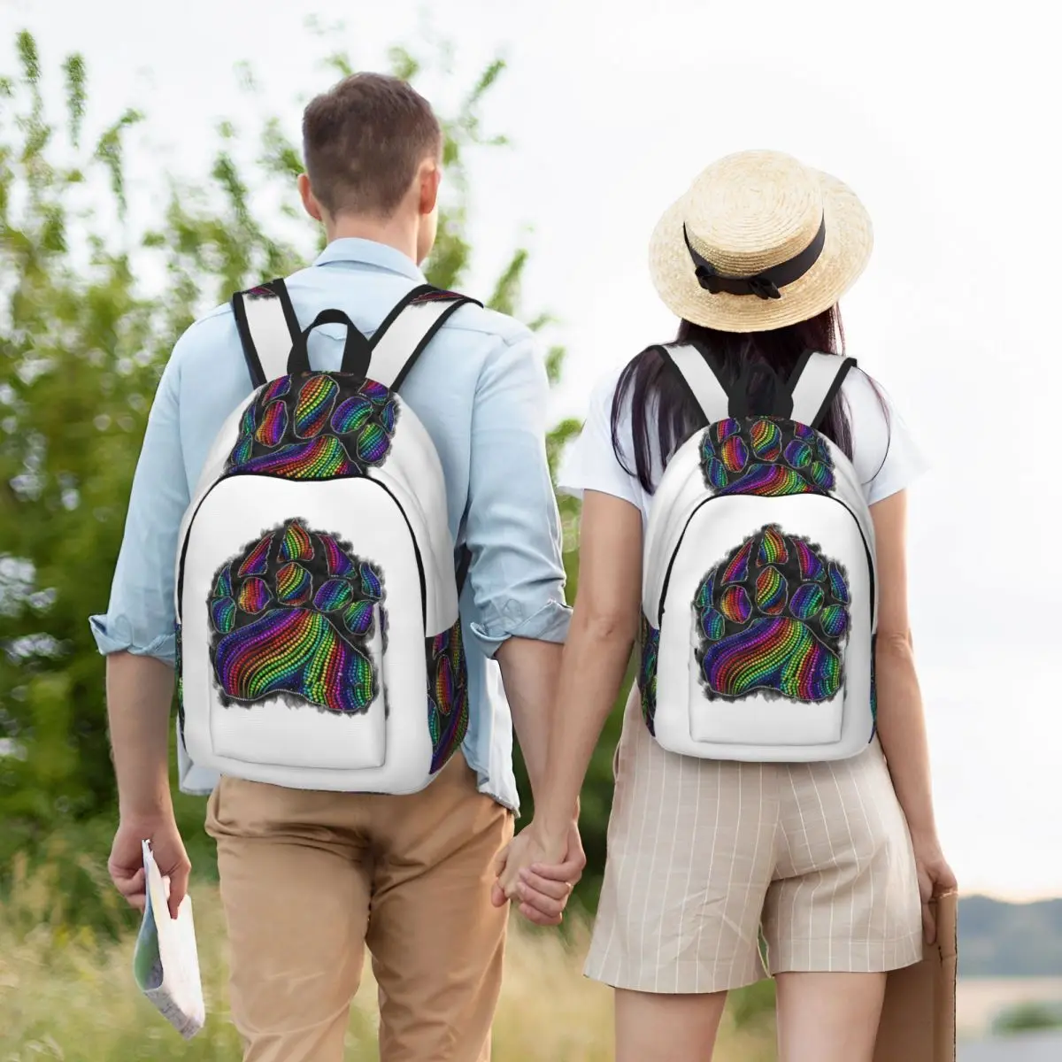 

Little Wolf Backpack Student BookBag Children School Bag Laptop Shoulder Bags for Men Women