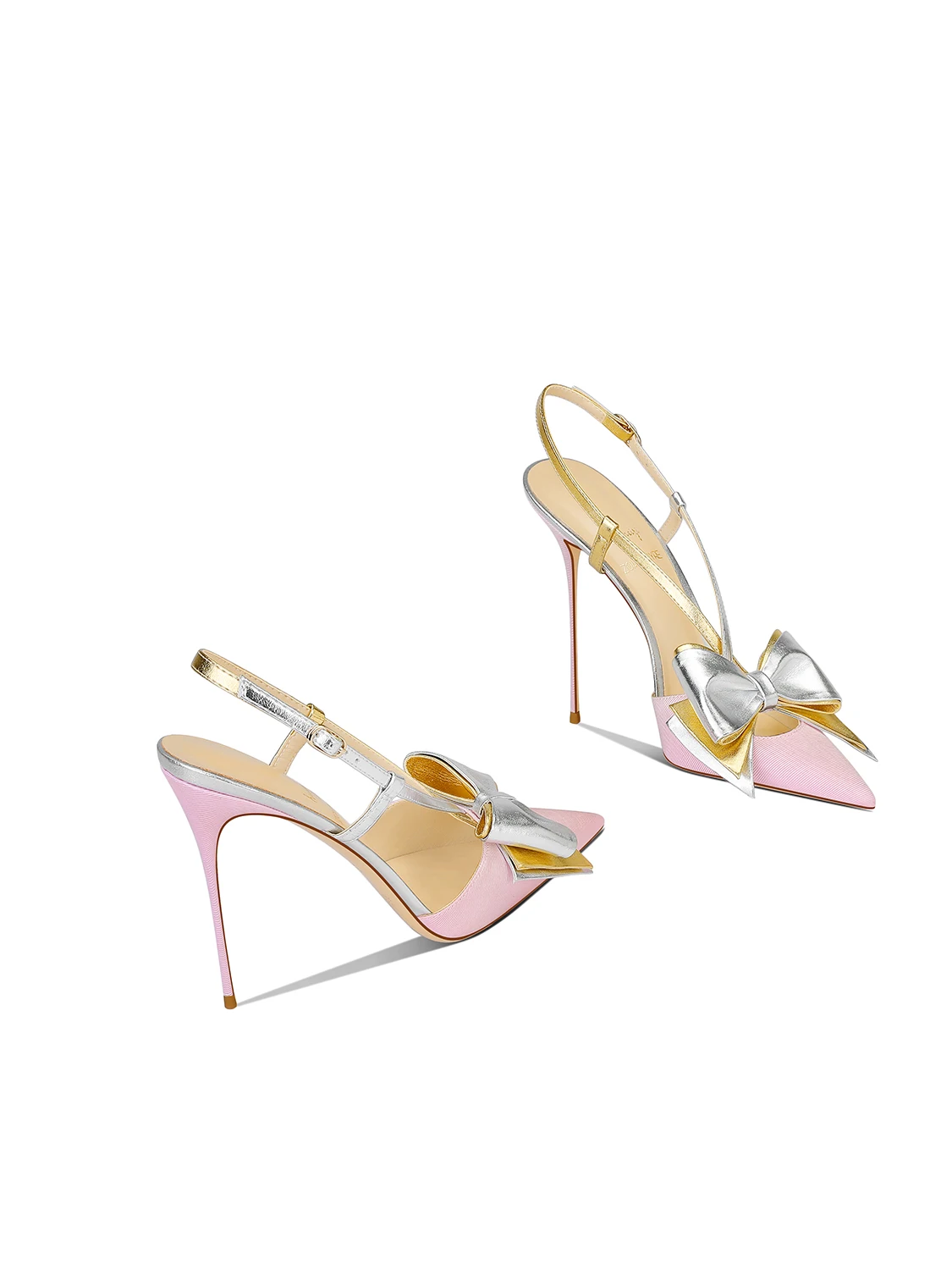 

2025 New High Heels Women's Pointed Thin Heels Pink
