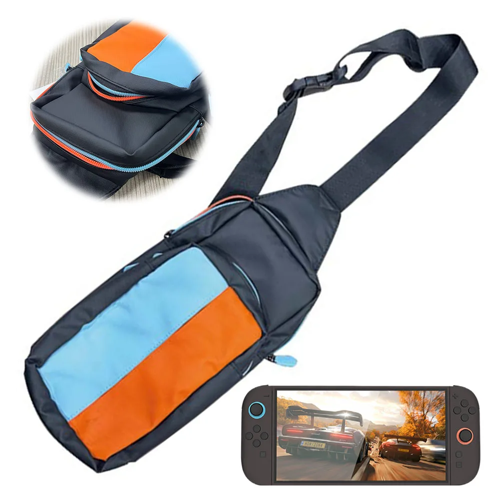 Portable Storage Bag for Nintendo Switch 2 Double-layer Crossbody Bag Waterproof Travel Carrying Bag for Nintendo Switch/OLED