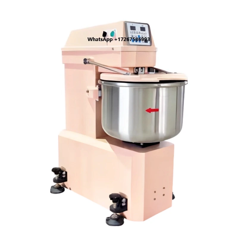 High Quality New Commercial Spiral Bakery Dough Mixer Machine with Milk Compatibility 25KG Capacity