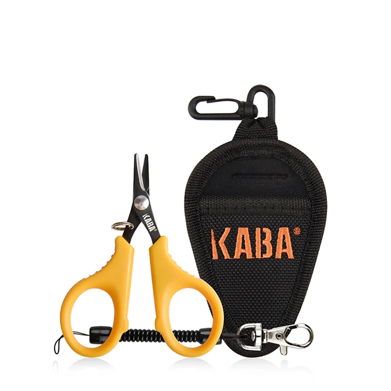 

KABA 3.5-Inch Fishing Special Scissors, Easily Cut Braided/Nylon/Fluorocarbon Lines, Multi-color Angling Accessories