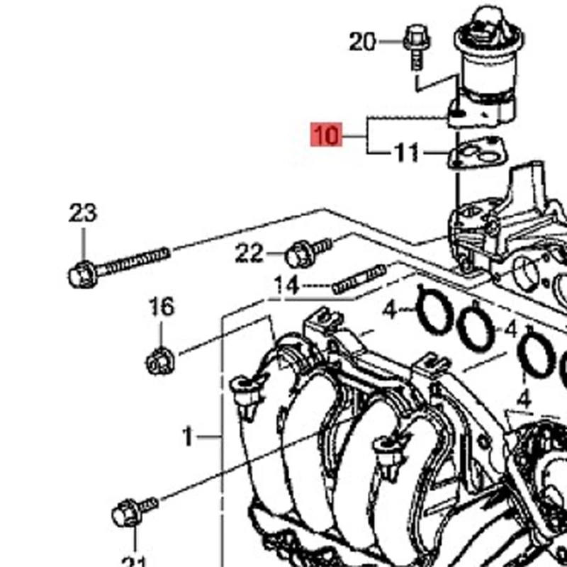 Car Exhause Gas Recirculation EGR Valve 18011-RBJ-000 For Honda Civic 12-15 Fit 15-16 Insight 10-14 Spare Parts 18011RBJ000