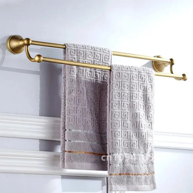 Bronze Bathroom Accessories Hardware  Antique Hair Dryer Rack Coat Towel Shelf Rail Bar Shower Soap Dish Holder Toilet Brush