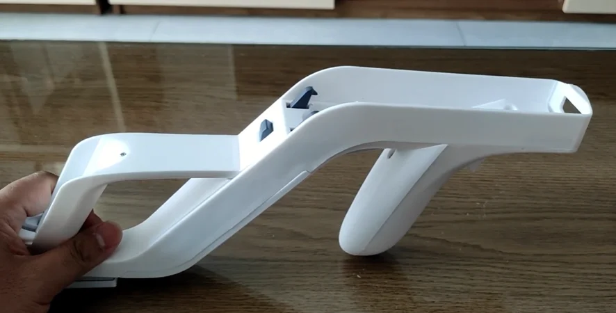 

Wii controller electromagnetic buttstock (with battery), you need to bring your own Wii controller