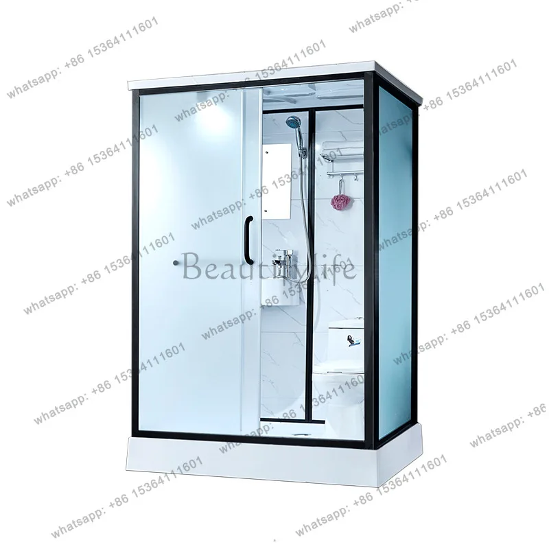 Integral shower room dry and wet separation integrated hotel rural room bath toilet