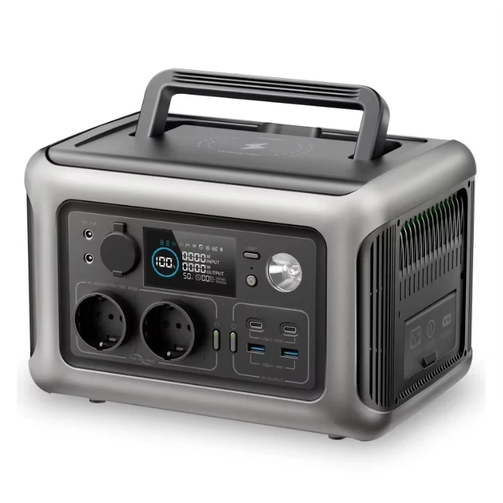 

Solar generator power station with lithium batteries and solar panels for off-grid camping and home emergencies