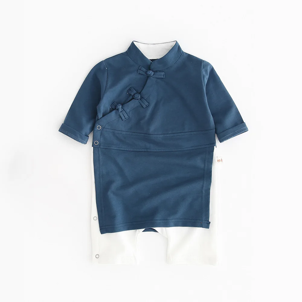New spring autumn baby clothes long-sleeved Romper Hanfu Chinese style baby clothes jumpsuit new born baby girl clothes