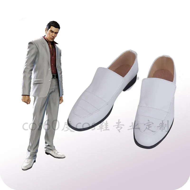 Kiryu Kazuma Cosplay Shoes PU Shoes Halloween Boots Cosplay Props Anime Accessories Custom Made