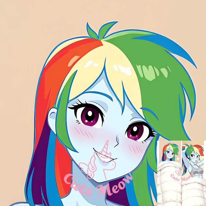 mlp Dakimakura anime DIY girl Double-sided Print Life-size body pillows cover Adult pillowcase
