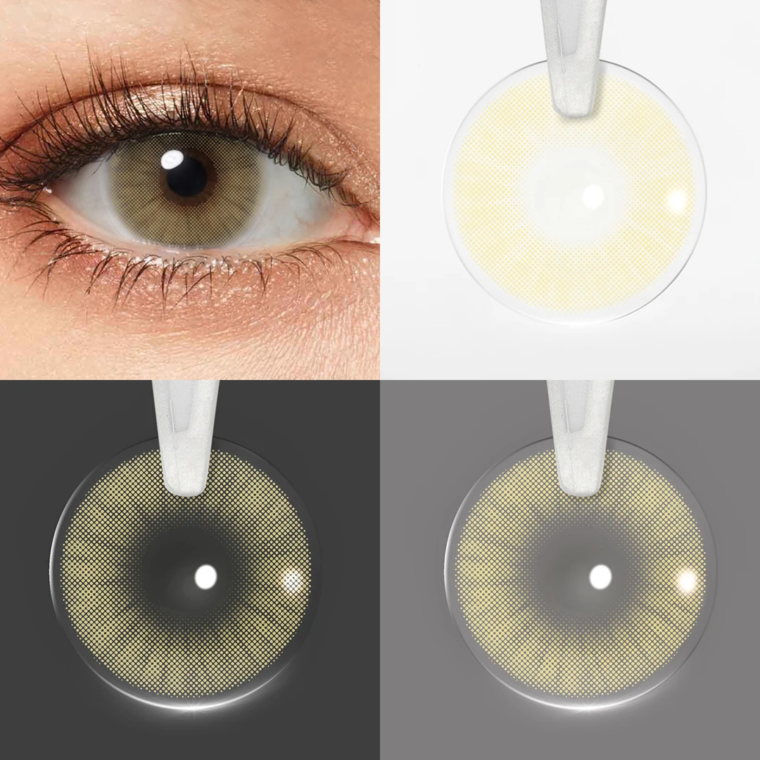 Lentes De Contato Coloridas Para Olhos, Pupilas Naturais, Maquiagem Dos Olhos, Lentes Cosméticas De Beleza, 1 Par