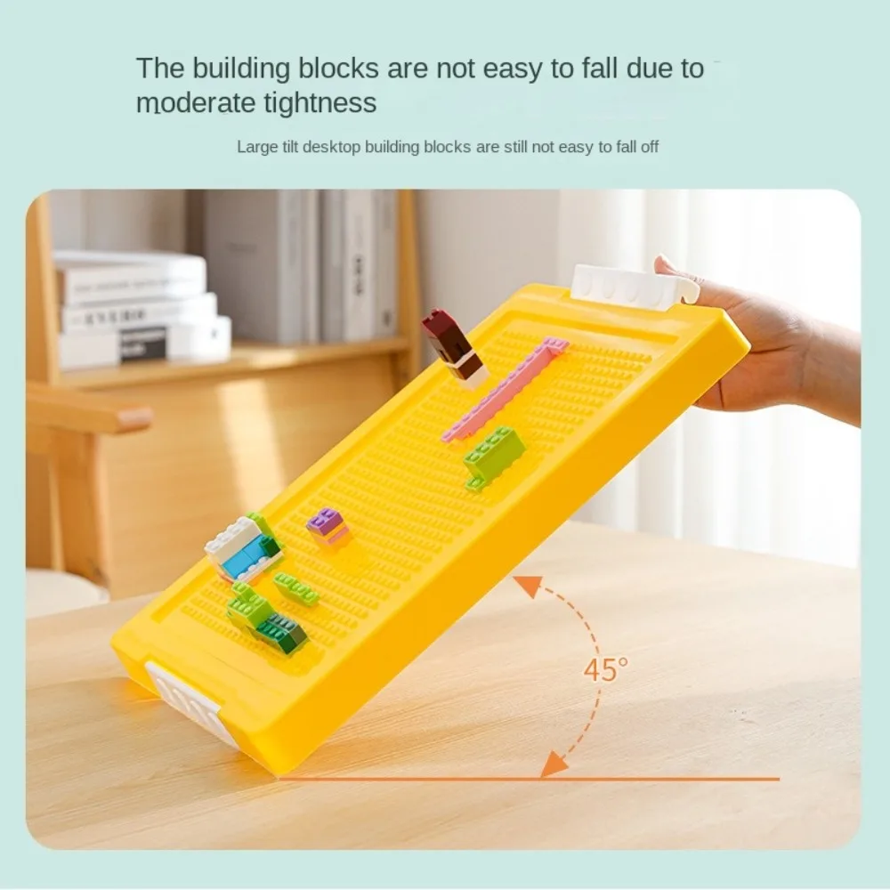 2 Layers Building Blocks Storage Box Removable Cover Stackable Children's Toy Organizer with Dividers Large Capacity