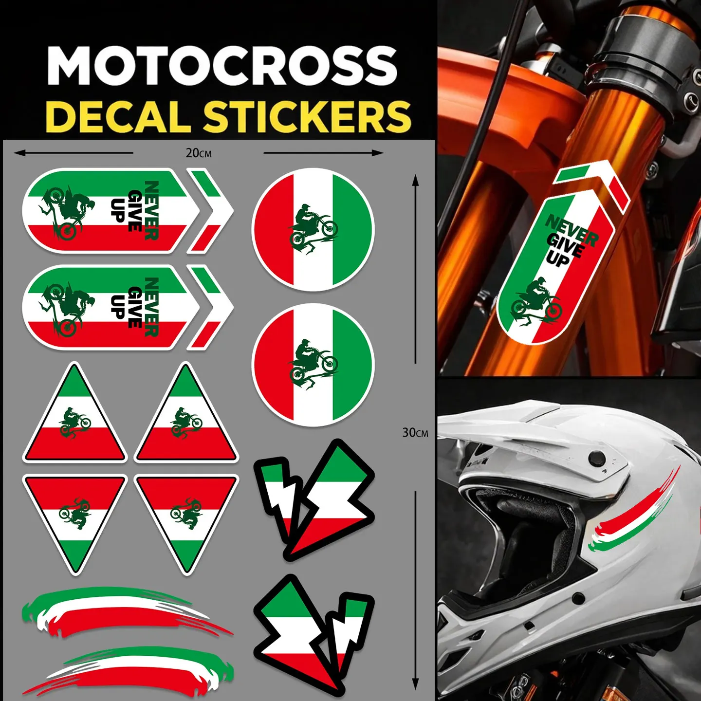 

Motorcycle National Style Stickers Vinyl Moto decal For KTM YAMAHA HONDA SUZUKI BMW kawasaki Ducati voge zxmoto Universal