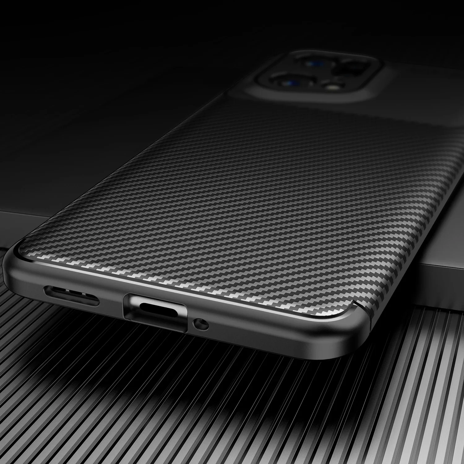 Luxury Carbon Fiber Pattern Soft TPU Bumper Shockproof Case For OPPO Find X5 Pro Protective Back Cover Coque Fundas