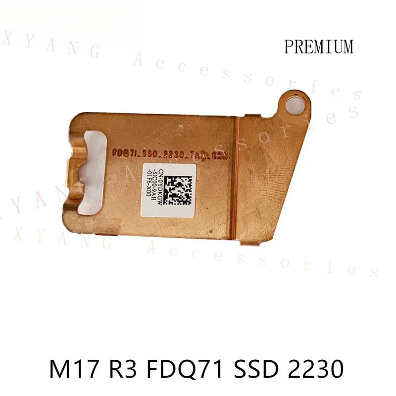 N+ New For DELL Alienware M17 R3 FDQ71 SSD 2230 Laptop Cooling Heatsink Hard Drive Bracket Cover DP/N:0YDKGW YDKGW Fast ship