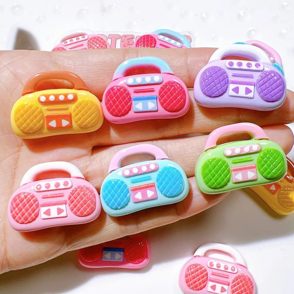10pcs Mini Kawaii resin Shining Raido Flat Back Cabochons Scrapbook Diy  Party Hairpin Accessories Home Decoration Craft