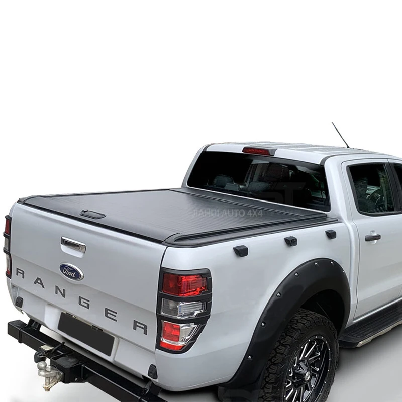 

Tonneau Cover Waterproof Outdoor Manual Roller Shutter for Ranger T6 T7 T8 Wildtrack Double Cabs
