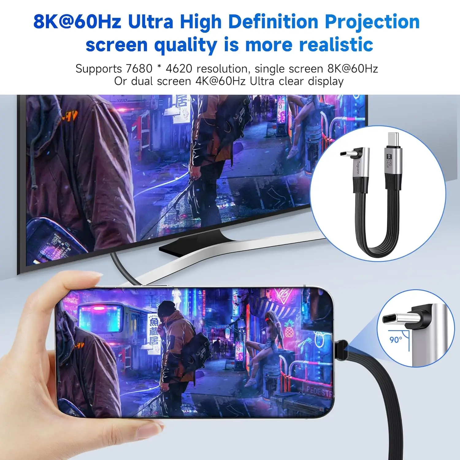 USB C to USB C Cable Short 90 Degree Right Angle Type-C Fast Charging Cord L Shape for iPhone 17 16 15 Laptop Switch Samsung